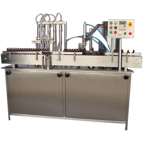 Liquid Filling Machine With Inner Plug Pressing Machine  Manufacturers & Exporters from India